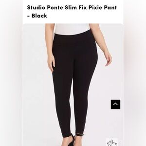 Torrid Black Studio Ponte Pixie Pants